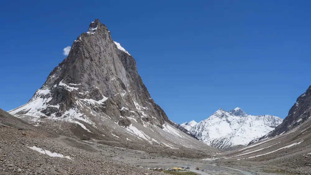 Picos nevados da Cordilheira dos Andes